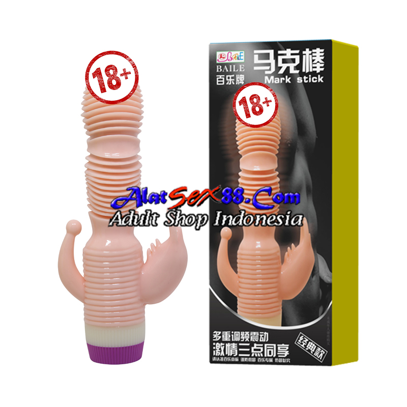 Alat Sex Mark Stick Penis Silikon Bercabang 