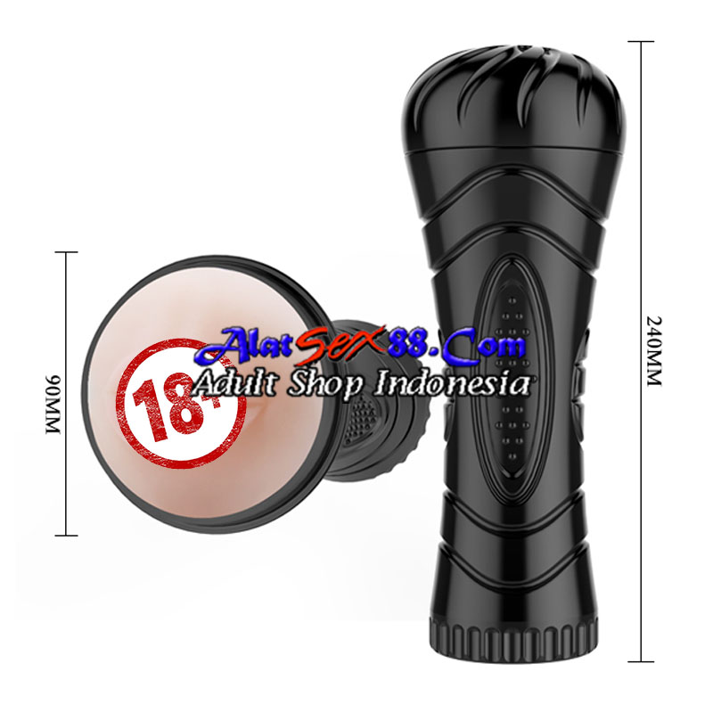 Alat Sex Pink Mouth Flashlight Vagina Silikon