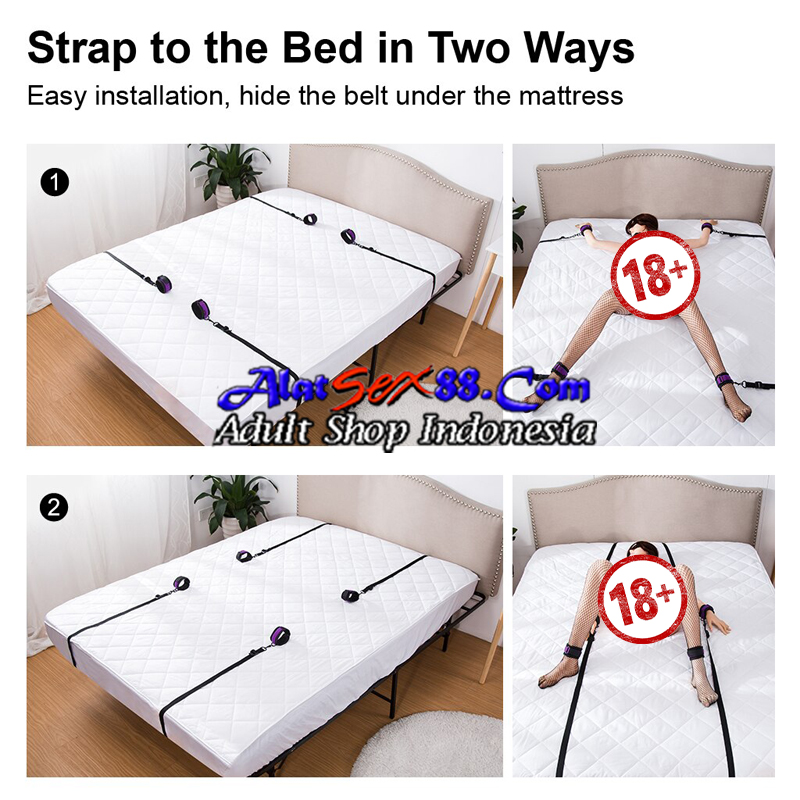 Alat Sex BDSM UNDER BED STRAP COMFORTABLE BONDAGE KIT