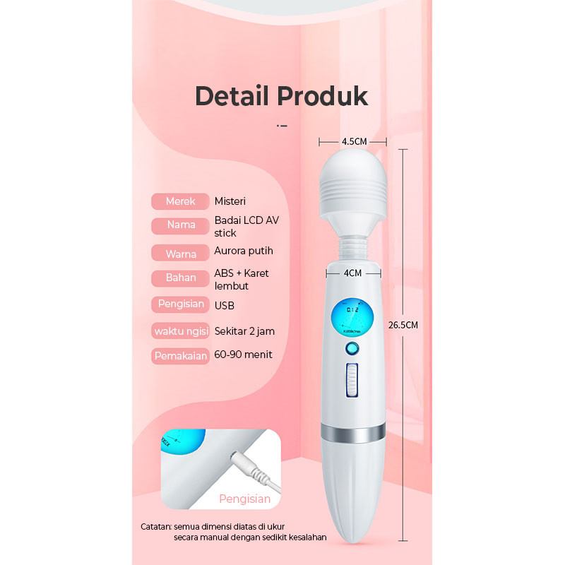 LCD AV Vibrating Massager Tongue