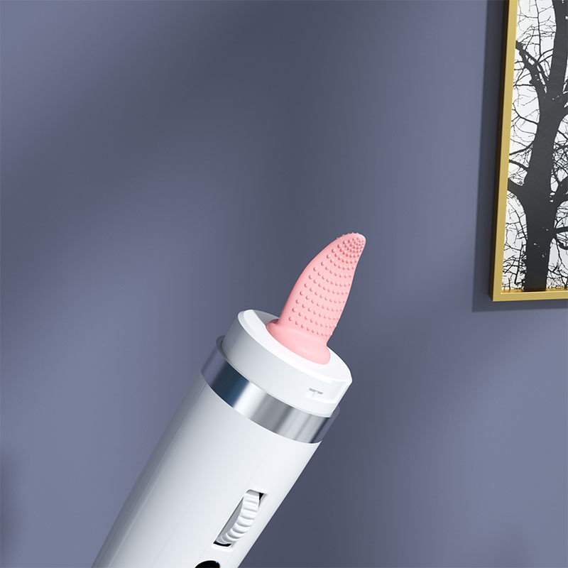 LCD AV Vibrating Massager Tongue