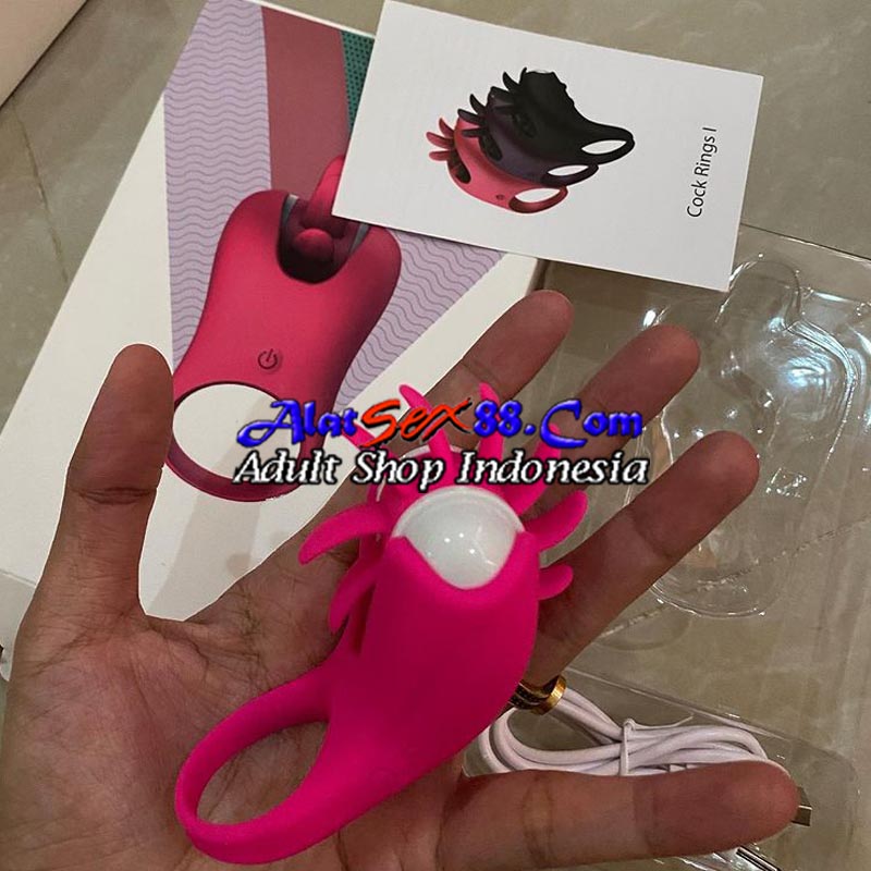 Alat Sex Ring Penis Tongue Vibration