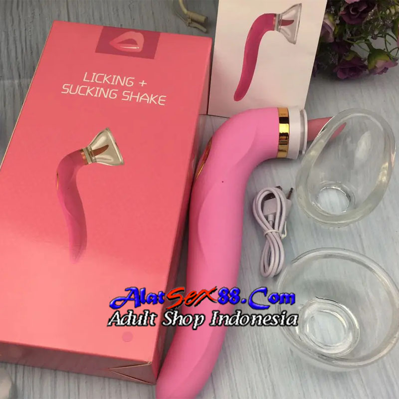 Licking & Sucking Shake Sucker adalah sextoy wanita fungsi ganda