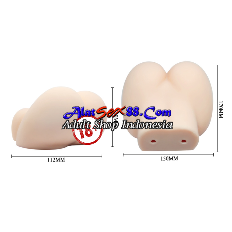 Alat Sex Realistic Vibrating Pussy Double Holes