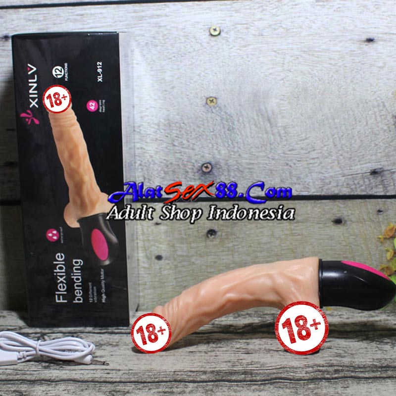 Bending Vibrator alat sex wanita bahan super lembut, sangat aman bagi yang menggunakan