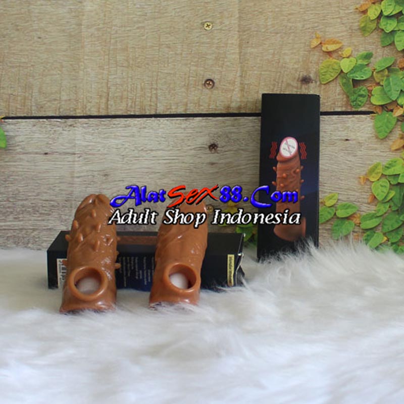 Kondom Silikon Penis Sleeve Extender Realistic 