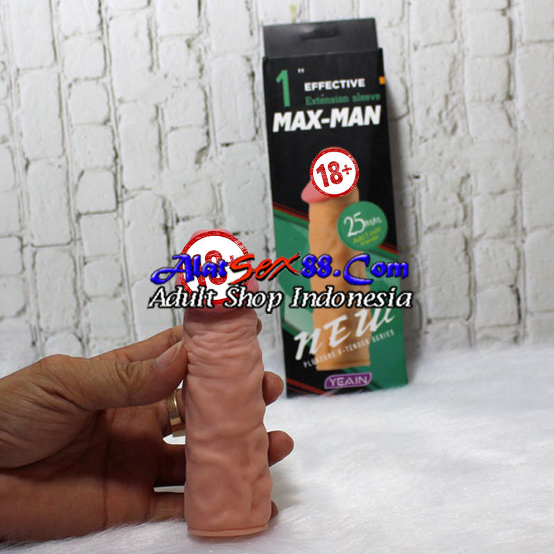 MaxMan 25mm Condom Silicone 1" Extension Sleeve Hijau