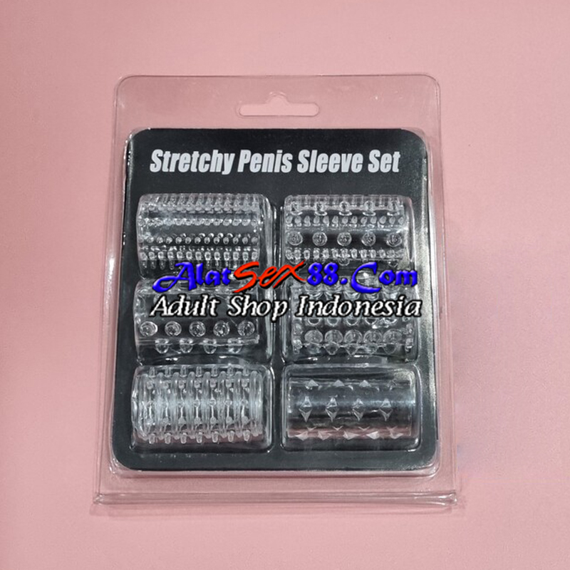 Alat Sex Ring Stretchy Penis Sleeve 6 Set
