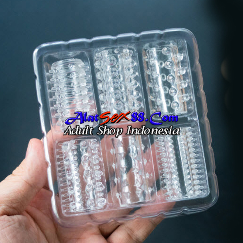 Alat Sex Ring Stretchy Penis Sleeve 6 Set