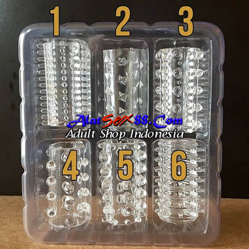 Alat Sex Ring Stretchy Penis Sleeve 6 Set